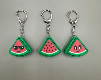 Watermelon Fidget Clicker Keychain 3d Printed Mechanical Sensory Toy Stress Reliever Clicky