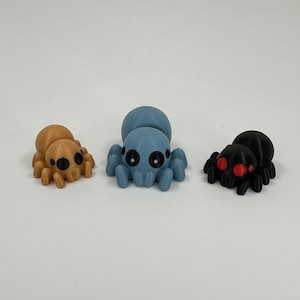 Baby Spider Fidget Toy 3D Printed Articulated Flexible Cute Pet Mini ZOU3D