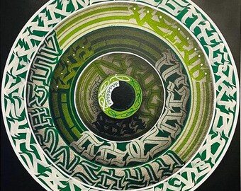 De calli schijf groen