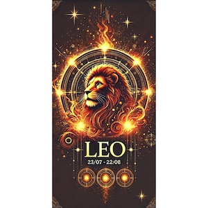 Toalha esplêndida Leo com tema de fogo signo do zodíaco