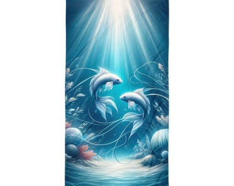 Splendid Pisces Towel Water Themed Zodiac Sign