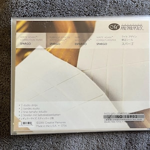 Creative Memories Write Again Correction Paper