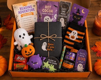 Halloween Reading Adventure Box | Personalized Mystery Book, Spooky Treats