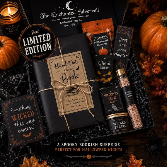 Halloween Blind Date Book Box | Spooky Mystery, Horror, Gothic Goodies (Limited Edition)