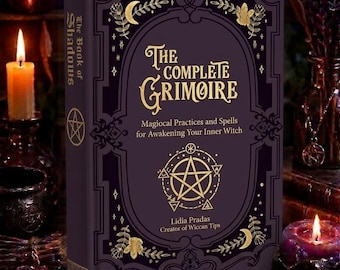 The Complete Grimoire | Witchcraft Book Gift Set | Beginner Grimoire Spells Rituals | Witch Surprises Included