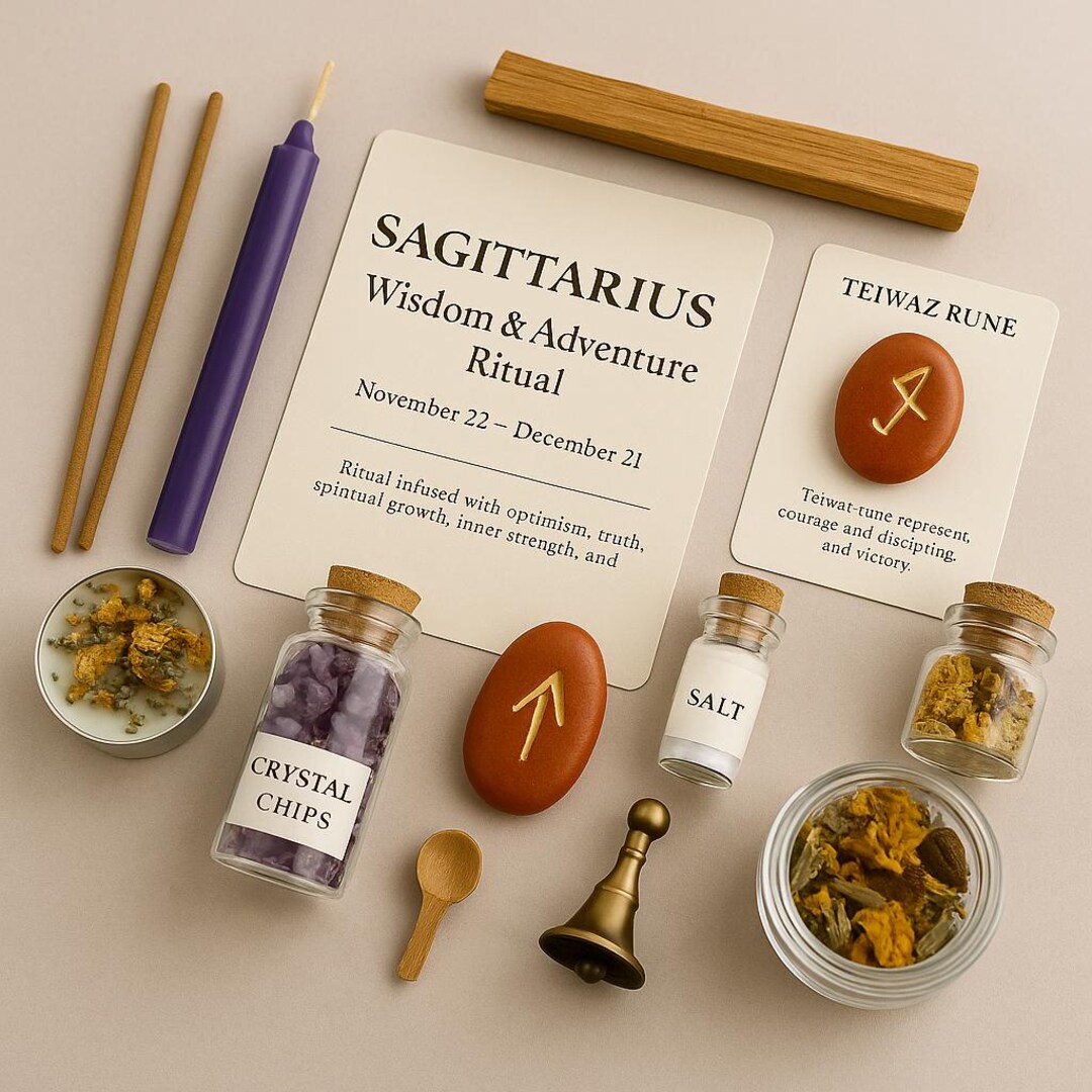 Sagittarius Zodiac Dual Ritual Kit – Adventure & Expansion Candle ...