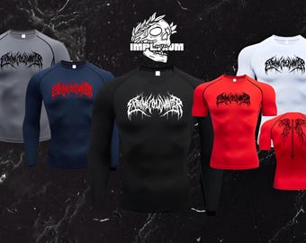 Extreme Cold Winter Fallen Angel Wings, Compression t-shirt Front and Back Design, Soft and Breathable Polyester for Gym and other sports