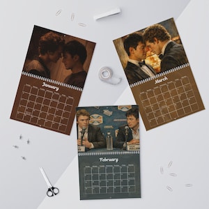 2026 Painted Shane and Ilya Wall Calendar | Gift for Her | Gift for Book Lover