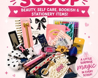 Mystery scoop, Mystery Scoops Bookish bundle book scoop Grab Bag Stationary scoop Bookish Scoops Lucky scoop Booktok Mystery Bag Mystery Box