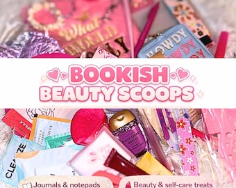 Mystery Scoop, mystery bag, Lucky Scoop, stationary Scoop, bookish Scoop, Beauty Scoop, treasure chest, bookish Scoop, treasure Grab Bag