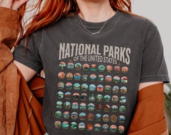 National Parks Shirt, US National Park Gift, Nature Lover Tee, Hiking Adventure Shirt, Mountain Explorer Shirt, Outdoor Travel T-Shirt