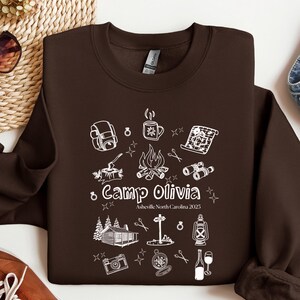 Custom Camp Bachelorette Party Sweatshirt, Mountain Bride Camp Crewneck, Bachelorette Camp, Girls Trip sweater, Hiking Bridal Party gifts