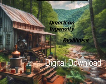 Moonshine Rebellion American Ingenuity Resilience Digital Instant Download Clip Art 1485x1485 JPG
