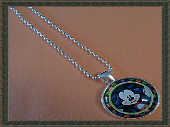 Halloween Mickey Mouse Vampire Theme Necklace - image 1