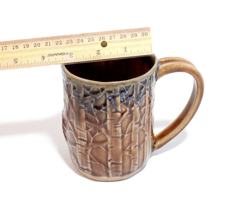 Handmade Ceramic Mug with Squirrel, Pottery Mug, Brown Mug, Squirrel Mug, Coffee Cup, Tea Mug, Squirrel Lover, Ceramic Squirrel Squirrel Art image 7
