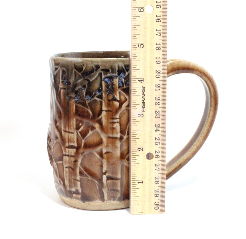 Handmade Ceramic Mug with Squirrel, Pottery Mug, Brown Mug, Squirrel Mug, Coffee Cup, Tea Mug, Squirrel Lover, Ceramic Squirrel Squirrel Art image 8