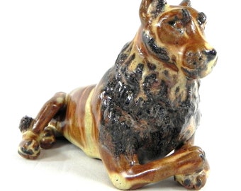 Salero de cerámica - Escultura de león de cerámica construida a mano - Estatuilla - Cerámica de gres hecha a mano - Decoración del hogar de la cocina para los entusiastas del zoológico