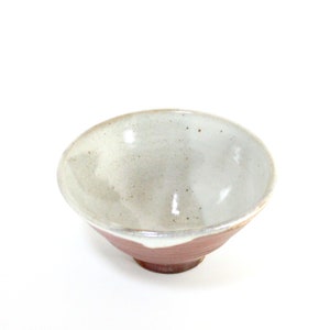 Bowl Woodfired Cream and Earth, Handmade in Ohio, Wheel Thrown Rice Bowl Ceramic, Pottery Pasta Bowl Rustic, Salad Bowl Handmade, Small Bowl