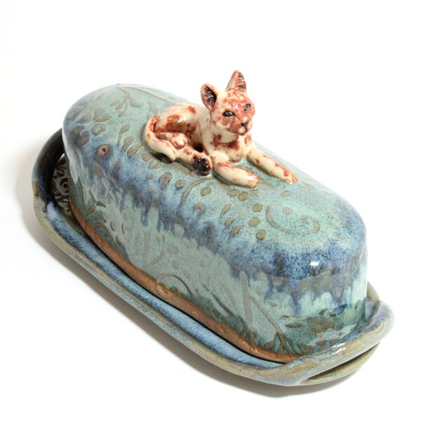 Cat Butter Dish Etsy