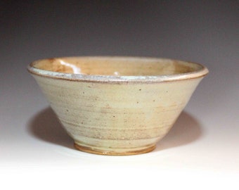 Bowl Woodfired, Handmade in Ohio, Wheel Thrown Rice Bowl Ceramic, Pottery Pasta Bowl Rustic, Salad Bowl Handmade, Small Bowl