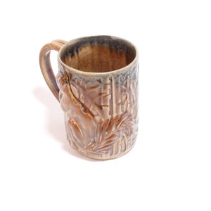 Handmade Ceramic Mug with Squirrel, Pottery Mug, Brown Mug, Squirrel Mug, Coffee Cup, Tea Mug, Squirrel Lover, Ceramic Squirrel Squirrel Art image 6