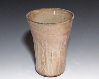 Cup Woodfired, Handmade in Ohio, Wheel Thrown Cup Ceramic, Pottery Cup Rustic, Drinking Cup Handmade, Water Cup woodfired