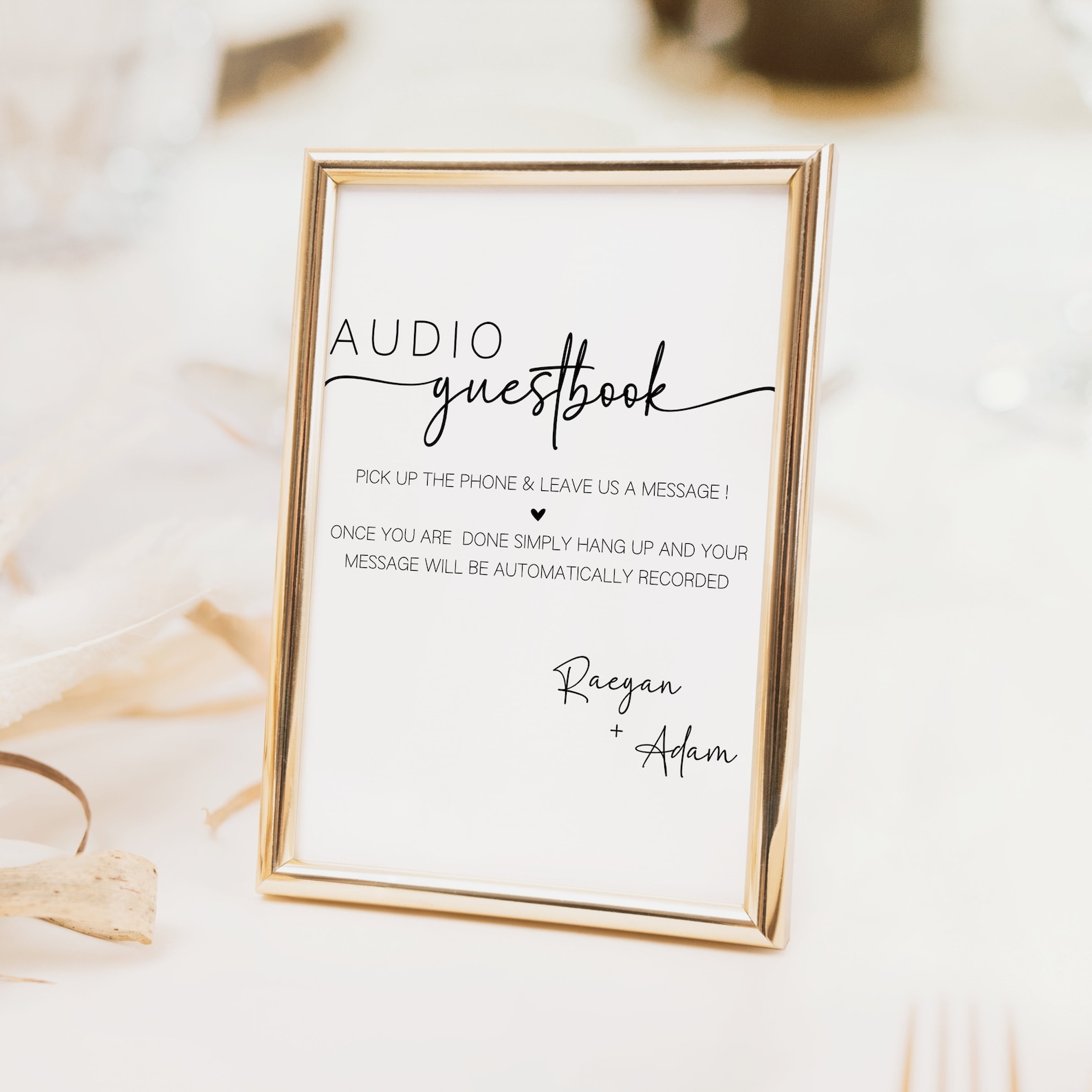 personalised audio guest book sign, wedding voicemail... Audio Guestbook Sign for Wedding, Wedding Guest Audio, Audio Guestbook ...