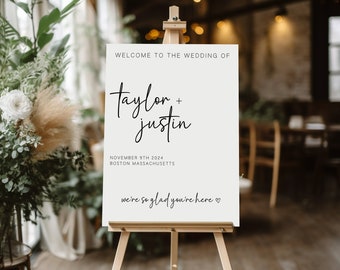 Welcome Sign Modern Minimalist