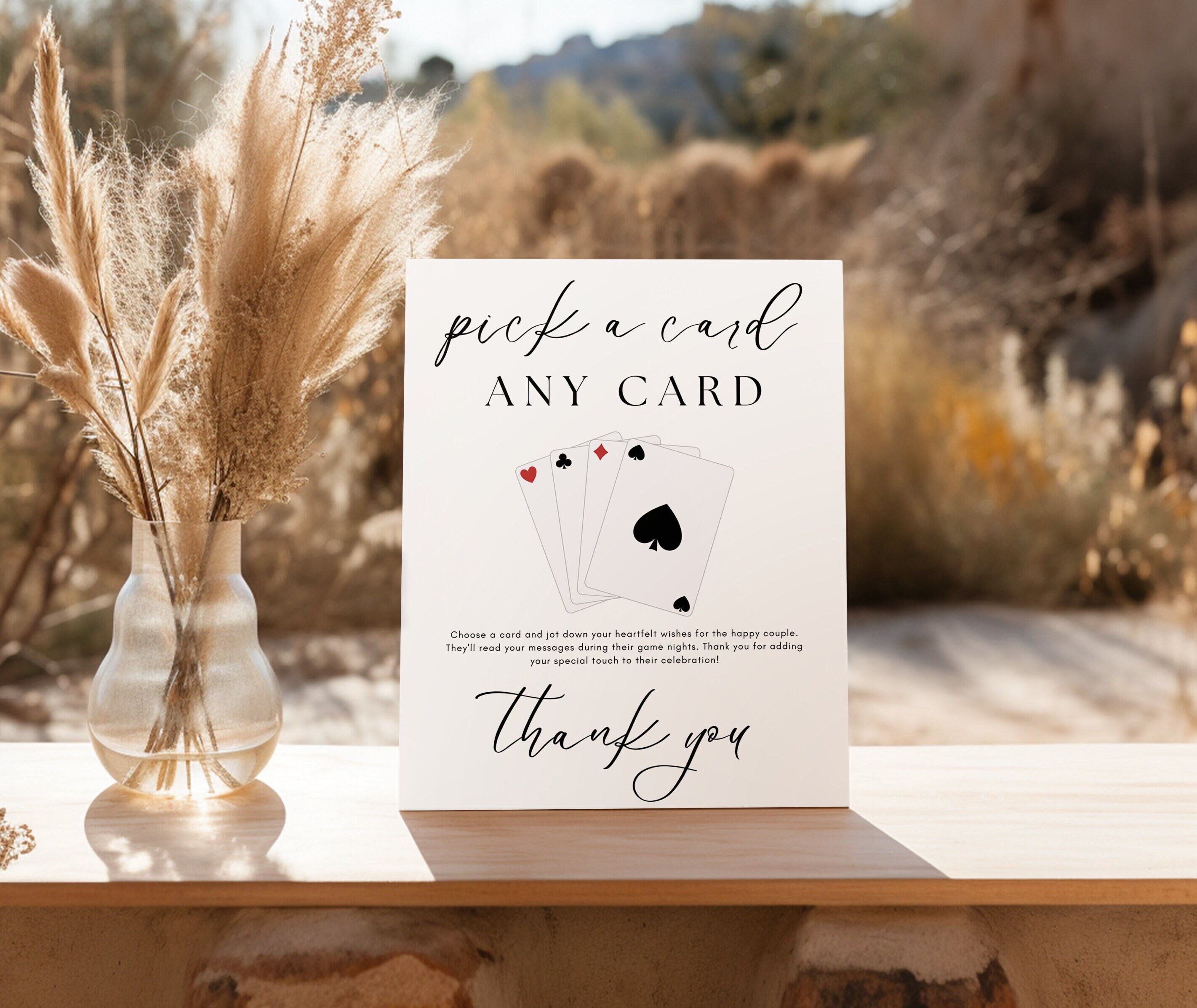 Playing Card Guest Book Sign, Playing Cards Guest Book Sign, Playing