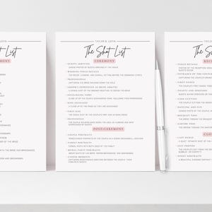 Wedding Photography Shot List, Canva Template, Wedding Photo Checklist, Wedding Timeline Shot List for Photographer and Videographer