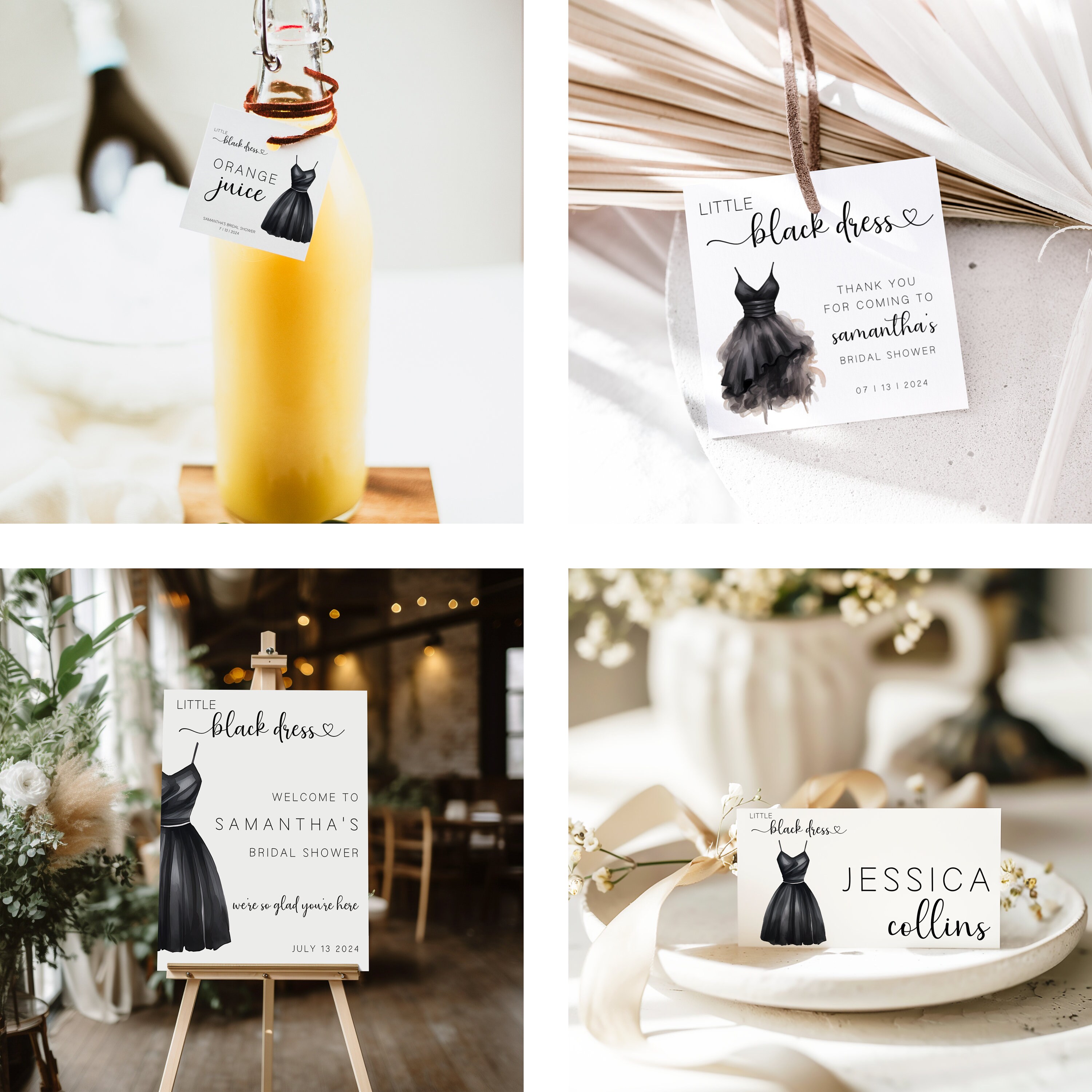little black dress bridal shower theme Little Black Dress Invitation Bridal Shower