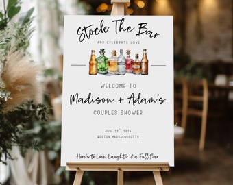Letrero de bienvenida editable para despedida de soltera, decoración para despedida de soltera en pareja, letrero de boda editable, letrero de despedida de soltera de descarga instantánea