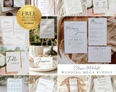 Classic Wedding Stationary Bundle, Wedding Invitation Bundle, Wedding Template Bundle, Elegant Wedding Bundles, DIY Wedding Signage Bundle
