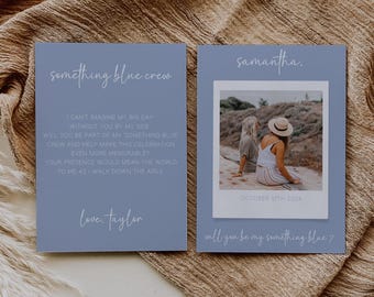 Something Blue Crew Card, Something Blue Crew Proposal Card, Will You Be My Something Blue Crew, Something Blue Crew Proposal