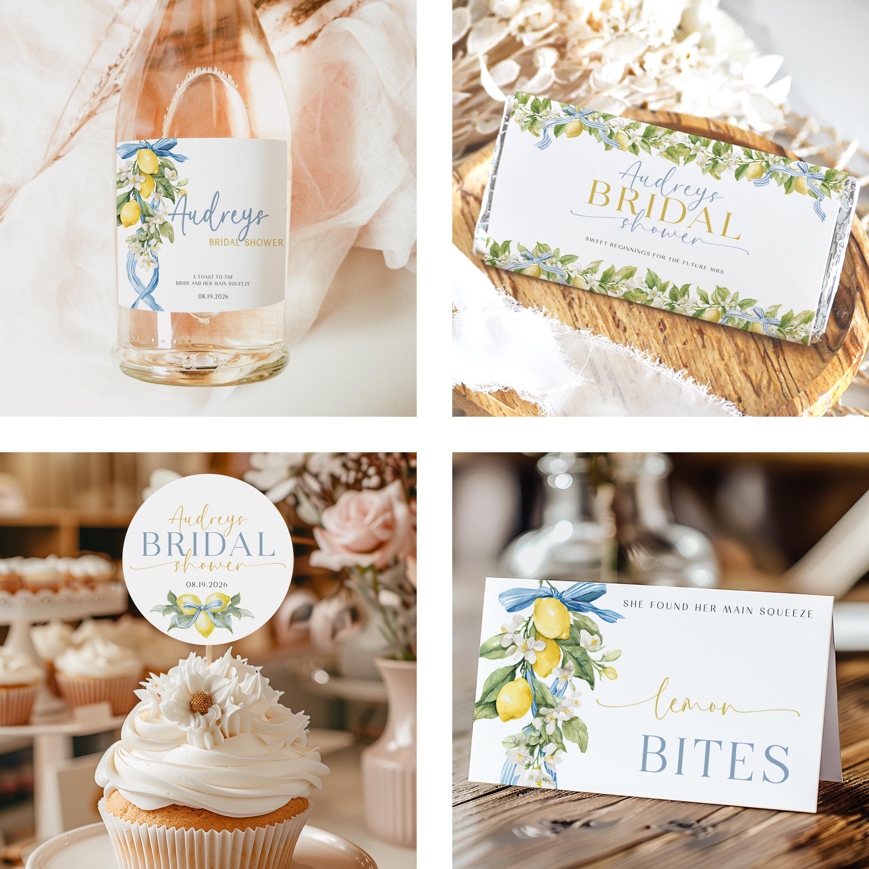 She Found Her Main Squeeze Bridal Shower Bundle Blue Citrus Bridal ...