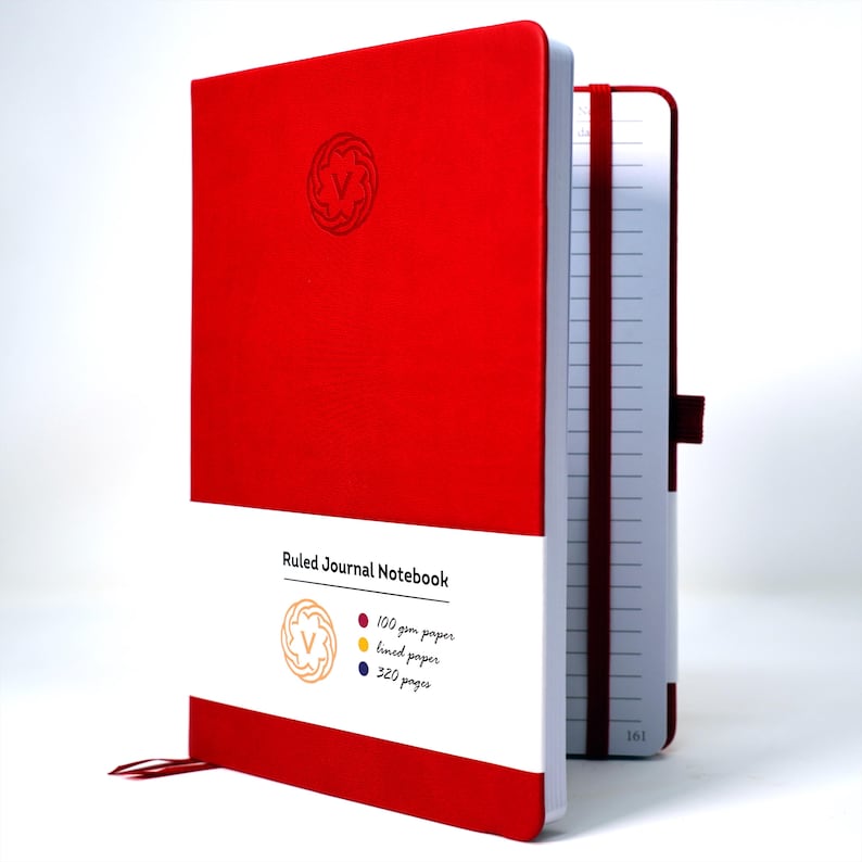 A4 Journal Notebook Lined Notepad 320 Pages - 100gsm Hardcover Writing ...