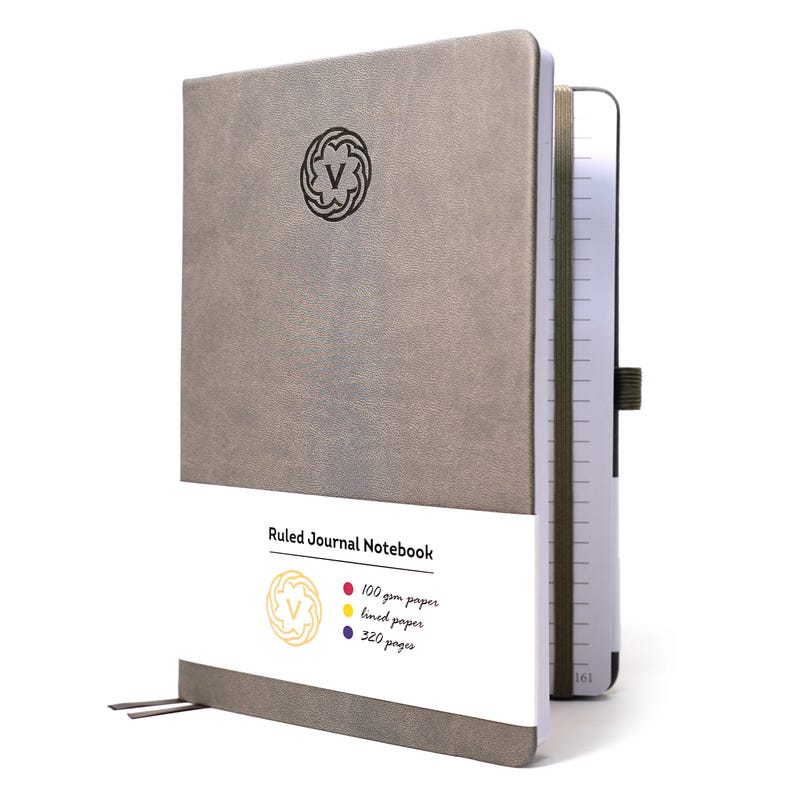 A4 Journal Notebook Lined Notepad 320 Pages - 100gsm Hardcover Writing ...