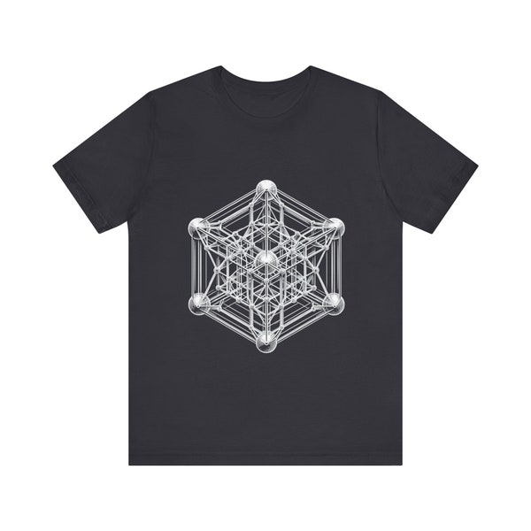 Metatron's Cube Sacred Geometry - T Shirt, Unisex Tee, Tri Blend Tee, Handmade graphic tee, Gift Idea, Best Seller, Best Selling Item