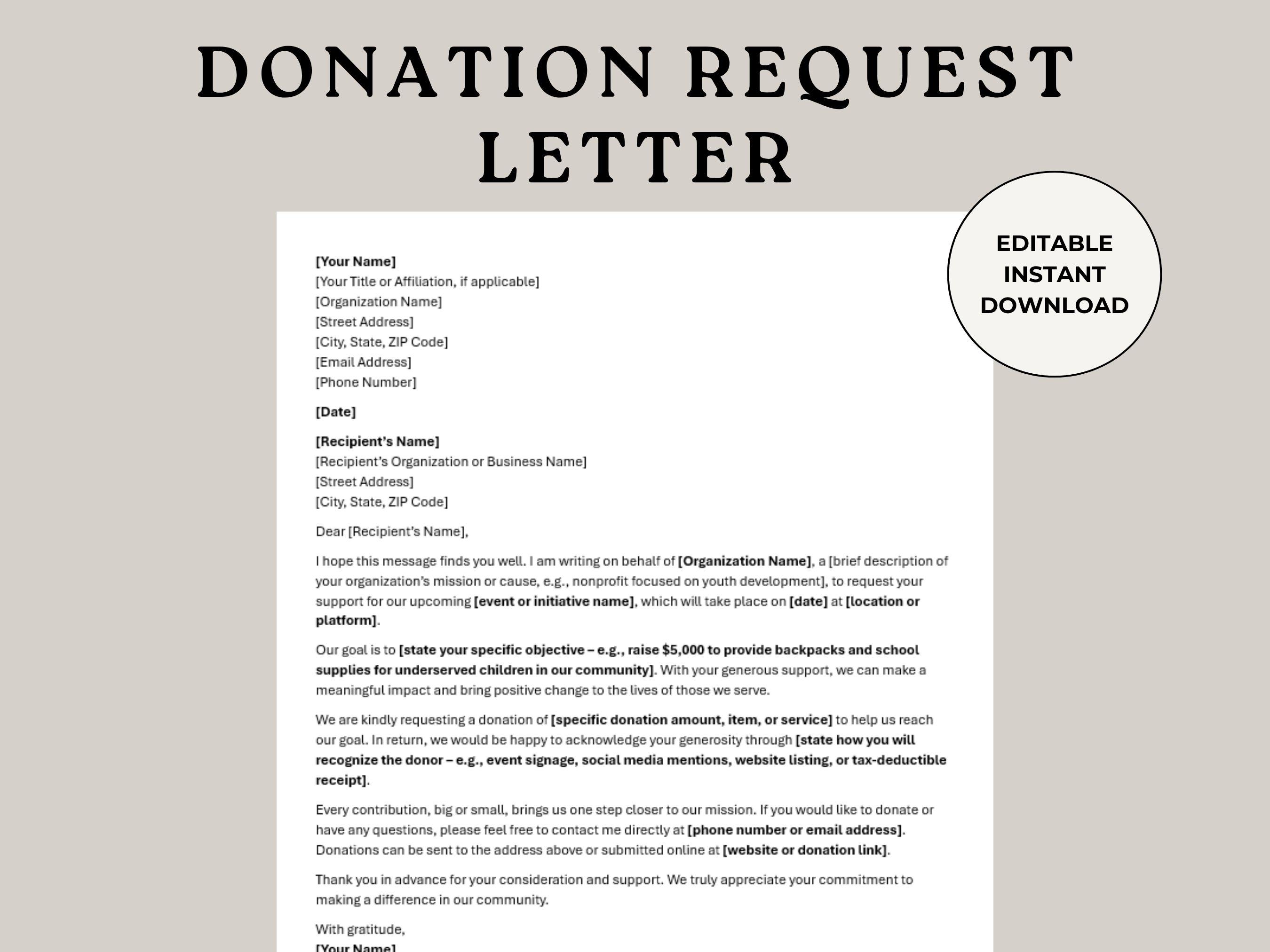 Brief donatieverzoek, donatieverzoek, brief vragen om geld, donorverzoek, donatiebrief, donatieverzoek, brief inzamelingsactie