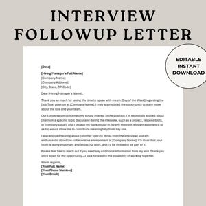 Carta de seguimiento de entrevista, agradecimiento por entrevista, carta de agradecimiento laboral, postentrevista, plantilla de carta, entrevista de nuevo empleado, proceso de contratación