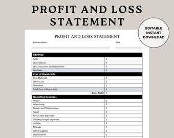 Modello di conto economico: rapporto finanziario (PDF e Word)