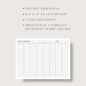 Payroll Tracker, Payroll Management, Payroll Register, Employee Payroll ...