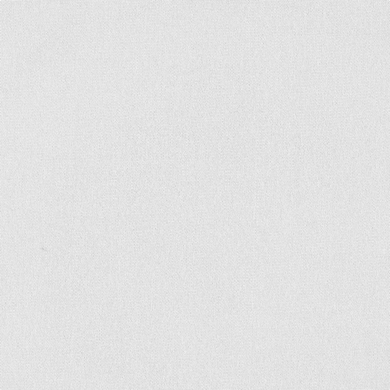 May include: A solid white fabric with a fine, uniform woven texture. The material features a consistent, tight weave pattern across the entire surface, creating a neutral, matte appearance with no visible patterns, prints, or additional design elements.