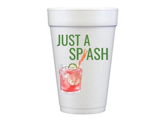 Personalized Styrofoam Cups, Pool Party Cups, Beach Cups - Foam Cups, Themed Pool Party
