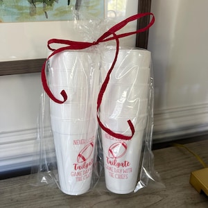 Never Lost A Tailgate, Tailgate Cups - Football Tailgate Foam Cups, Tailgate Cups, Custom