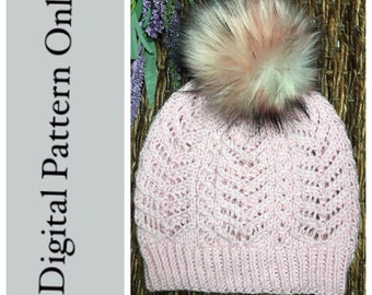 KNIT PATTERN - Medusa Beanie - PDF Pattern Only