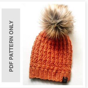 KNIT PATTERN - Heka Beanie - PDF Pattern Only