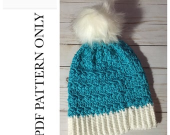 CROCHET PATTERN - Athens Beanie - PDF Pattern Only