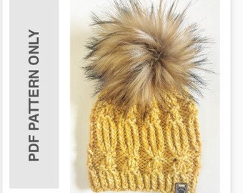 KNIT PATTERN - Anubis Beanie - PDF Pattern Only