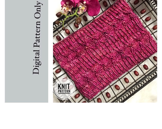 Featured listing image: KNIT PATTERN - Anubis Cowl - PDF Pattern Only